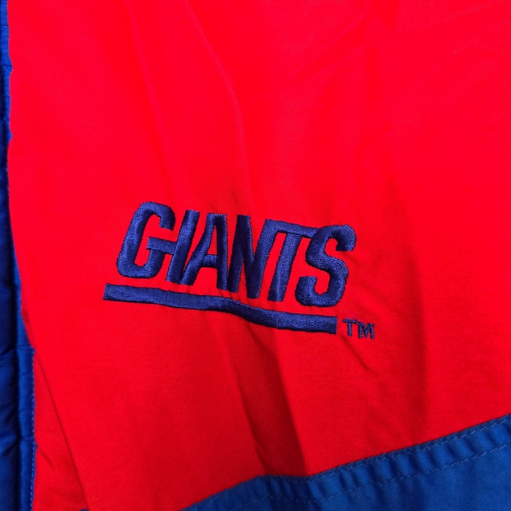 Vintage NFL Gameday by Turbo Sportswear Giants Puffer Jacket Mens Large Red Blue - Picture 5 of 13